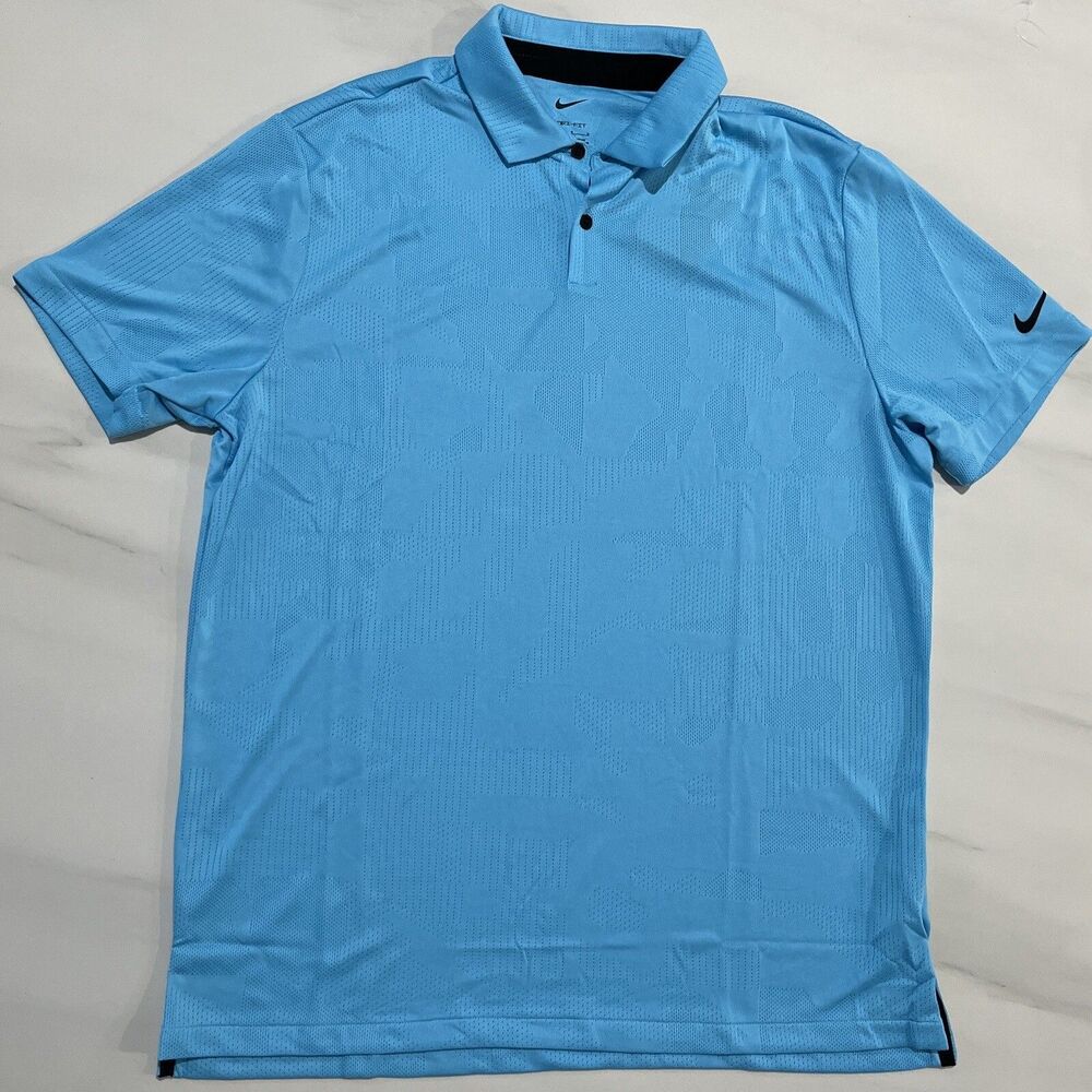Nike Dri Fit Tour Golf Polo Shirt Teal Nebula New DV7528-367 Men’s Size L